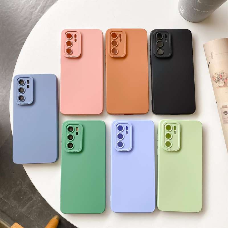 For Huawei P30 Pro Straight Side Liquid Silicone Phone Case (Black)