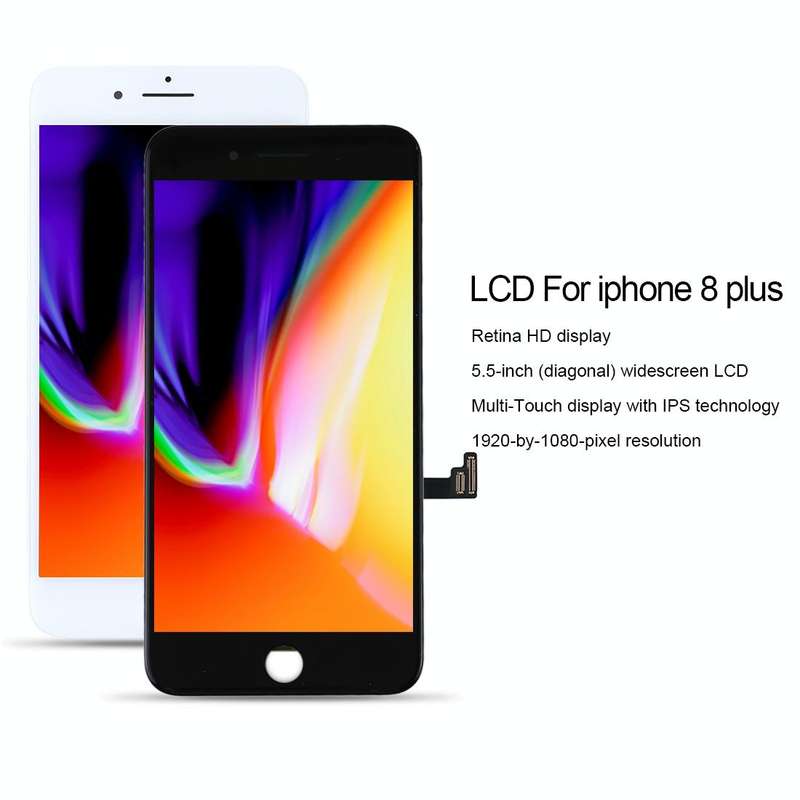 Original LCD Screen for iPhone 8 Plus with Digitizer Full Assembly(Black)