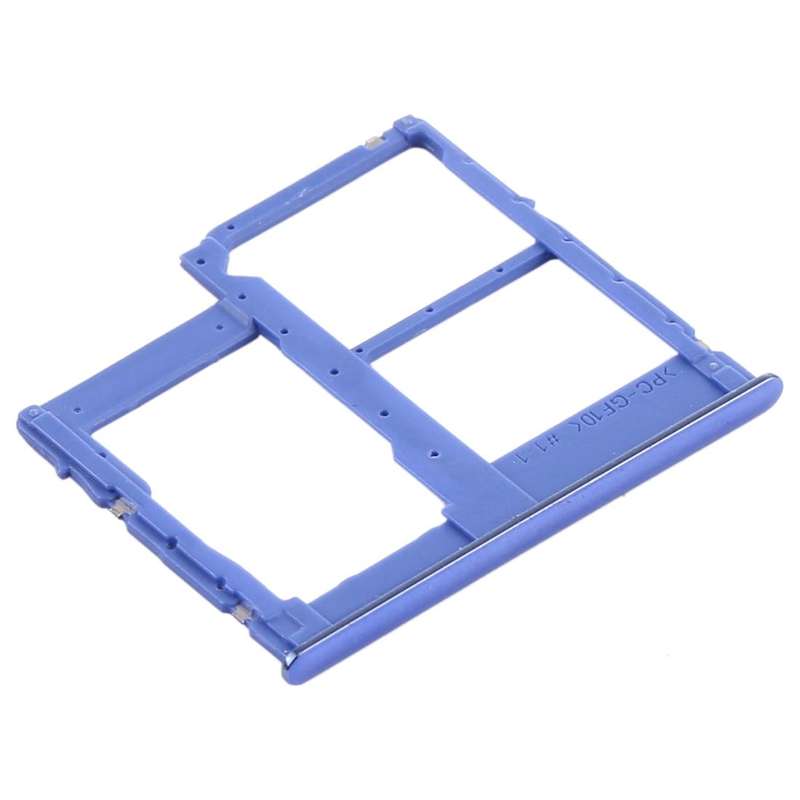 For Samsung Galaxy A315 / A31 SIM Card Tray + SIM Card Tray + Micro SD Card Tray (Blue)