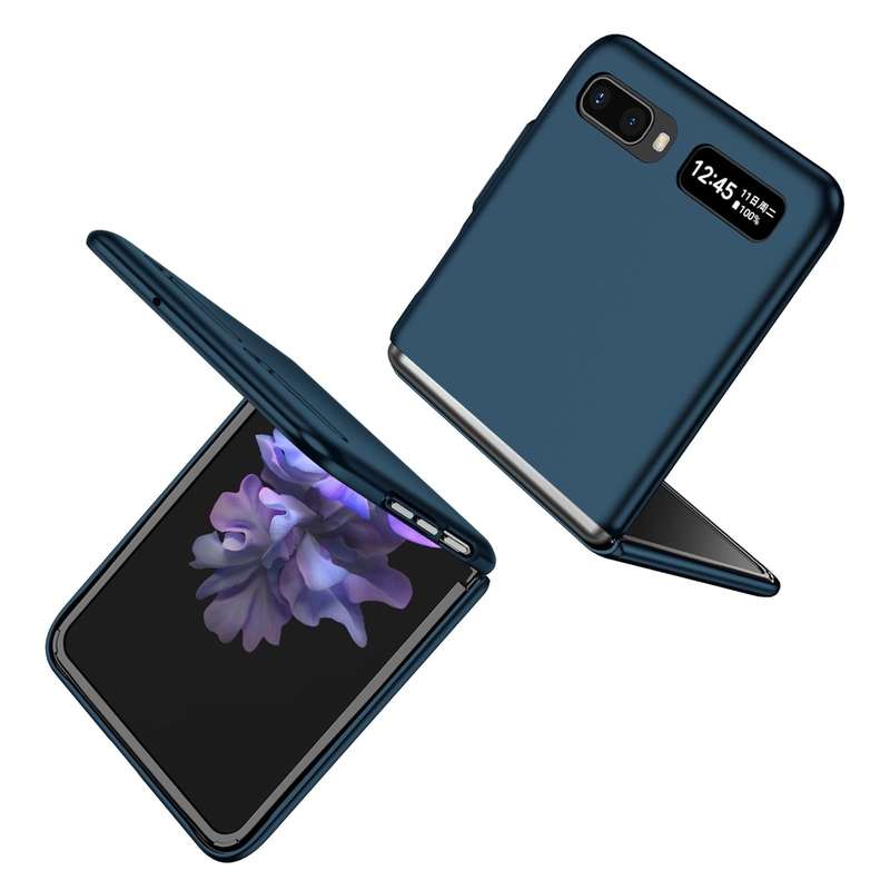 For Samsung Galaxy Z Flip 5G Armor Foldable Phone Case(Dark Blue)