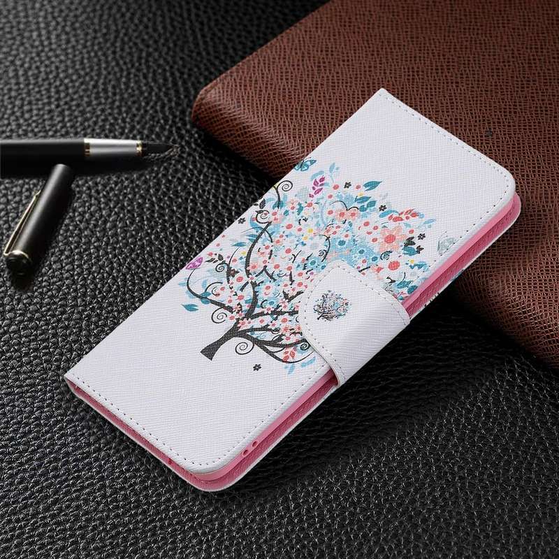 For OPPO Reno5 Colored Drawing Pattern Horizontal Flip Leather Case with Holder & Card Slots & Wa...