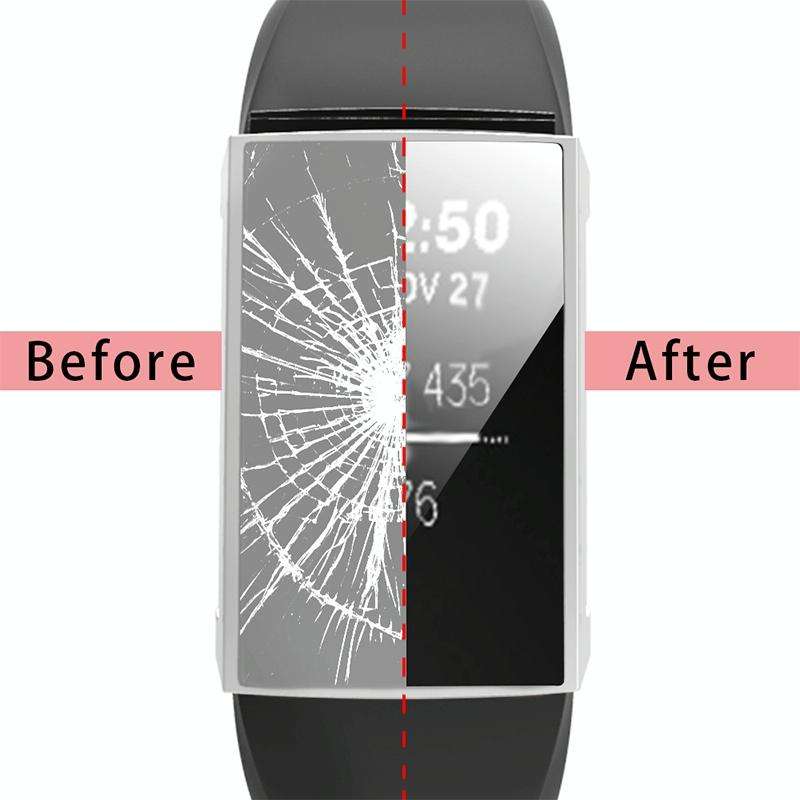 For Fitbit Charge 3 / 4 Full Coverage Plating TPU Watch Case(Silver)