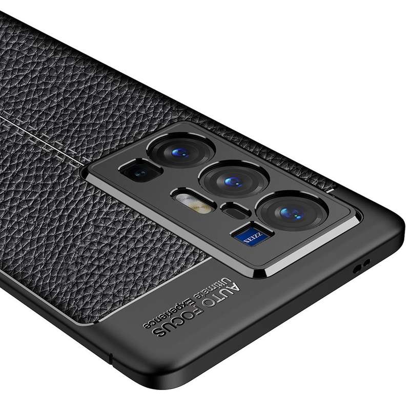 For vivo X70 Pro+ Litchi Texture TPU Shockproof Case(Black)