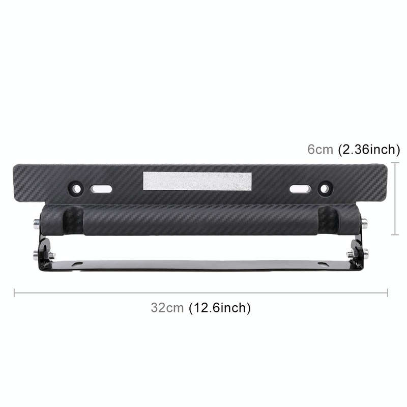 Universal Car License Holder Number Plate Frame Adjustable License Plate Holder
