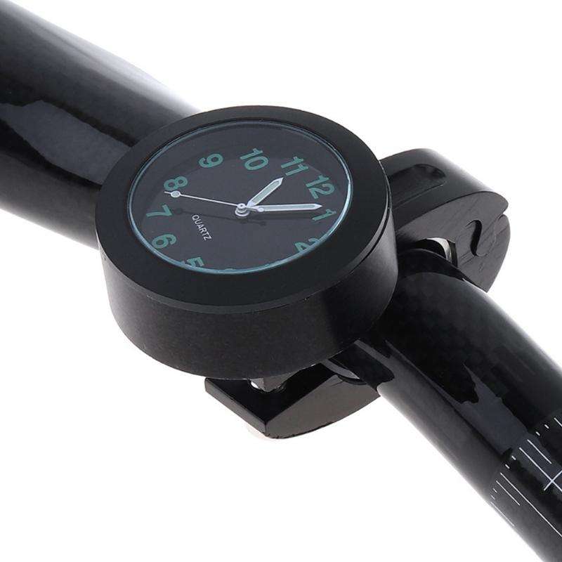 Motorcycle Bike Modified Handlebar Clock Watch(Black)