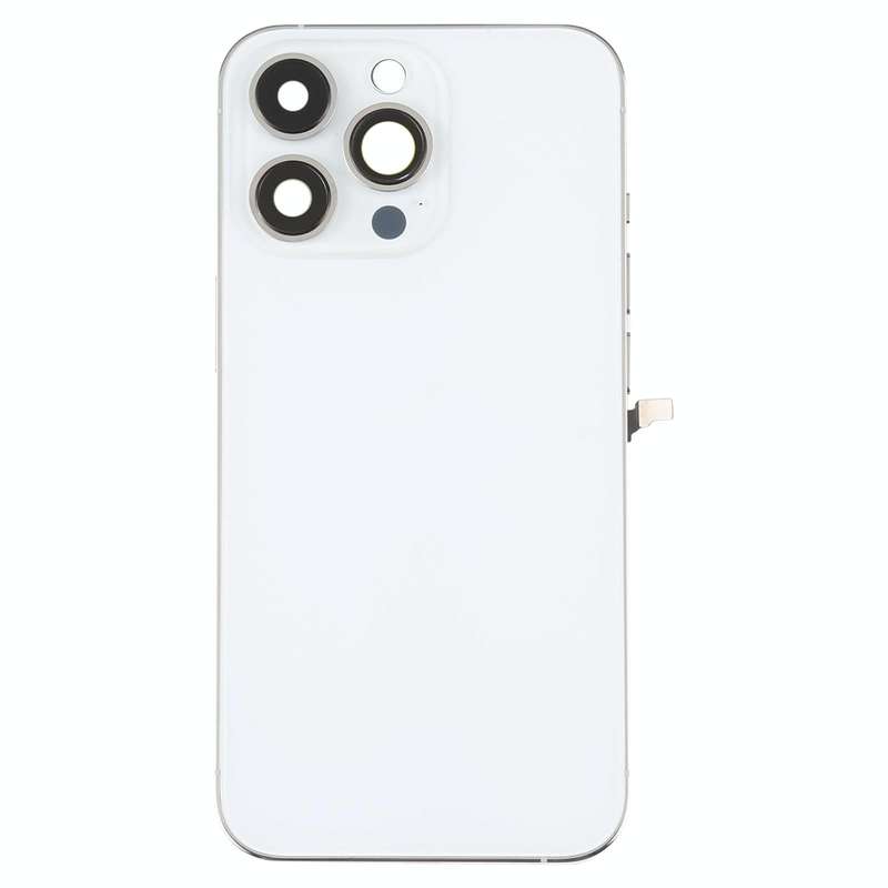 For iPhone 13 Pro Battery Back Cover with Side Keys & Card Tray & Power + Volume Flex Cable & Wir...