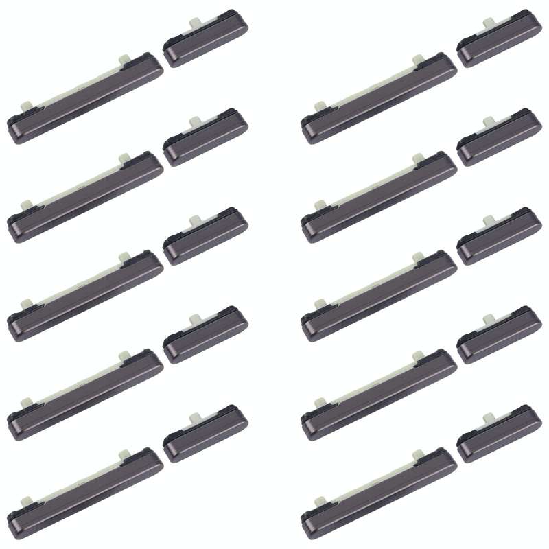 For Samsung Galaxy S24 Ultra SM-S928B 10pcs Original Power Button and Volume Control Button (Black)