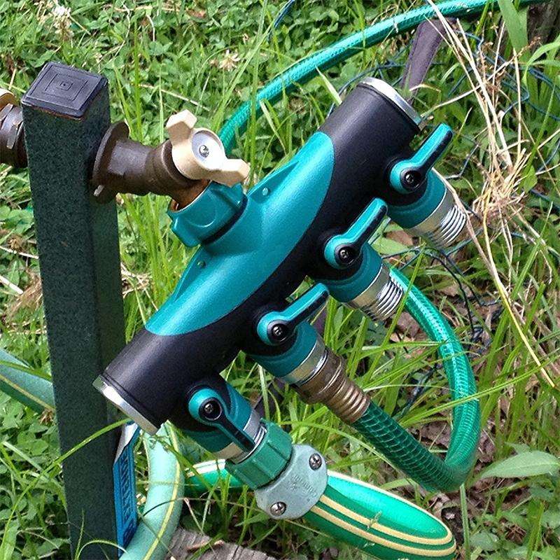 4 In 1 Multi-function Garden Water Sprinklers Lawn Irrigation Valve Water Dividing Controller Wat...