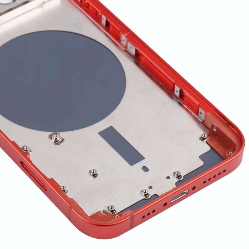Back Housing Cover with SIM Card Tray & Side  Keys & Camera Lens for iPhone 13(Red)