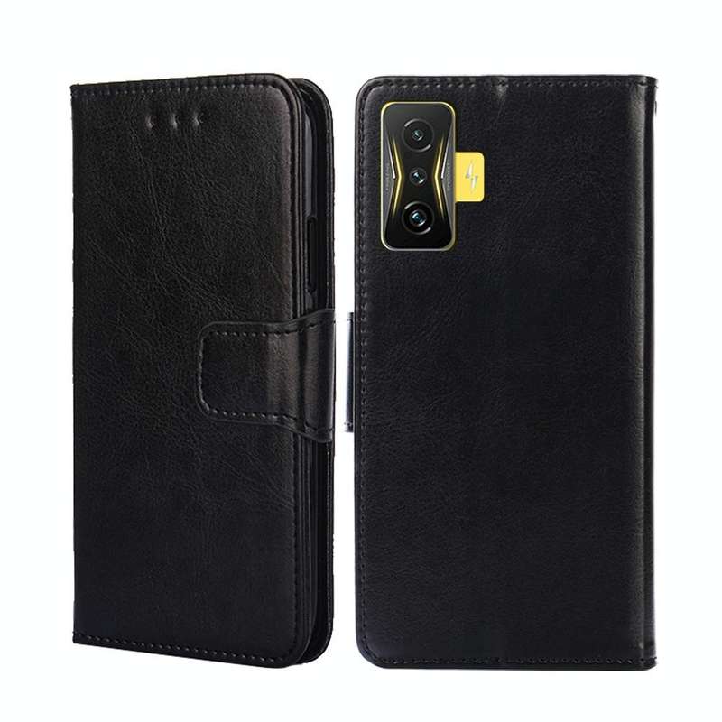 For Xiaomi Redmi K50 Gaming Crystal Texture Leather Phone Case(Black)