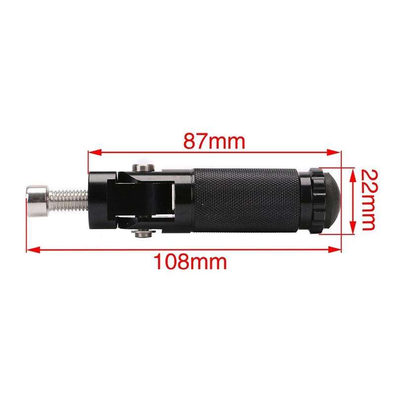 Speedpark 1 Pair Universal Folding Footrests Footpegs Foot Rests Pegs Rear Pedals Set 8mm Install...
