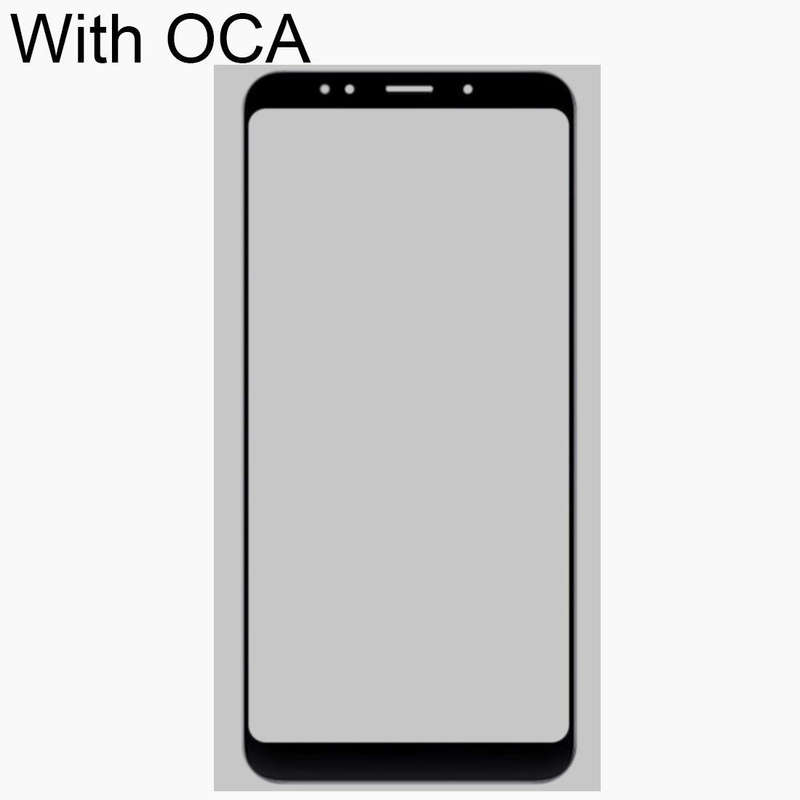 Front Screen Outer Glass Lens with OCA Optically Clear Adhesive for Xiaomi Redmi Note 5(Black)