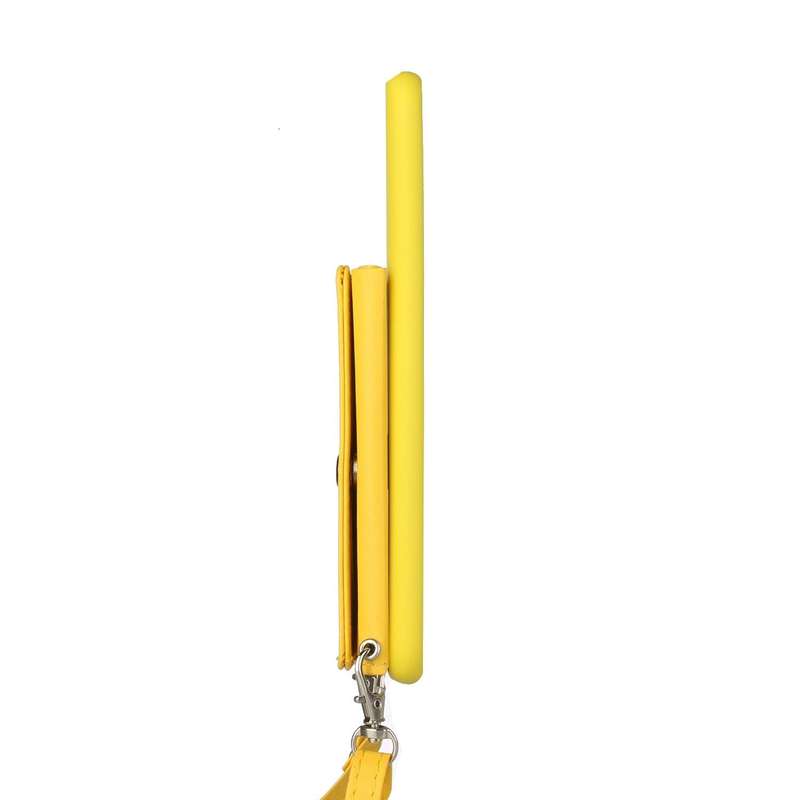 For Samsung Galaxy A54 5G Crossbody Lanyard Wallet Card Bag Phone Case(Yellow)