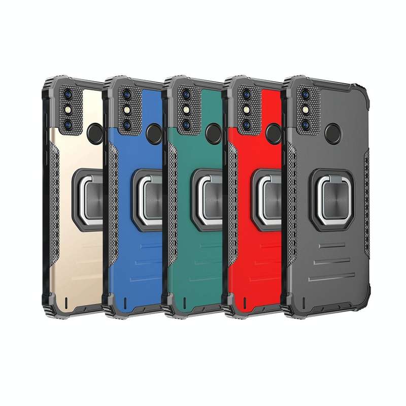For Tecno Spark 6 Go Fierce Warrior Series Armor All-inclusive Shockproof Aluminum Alloy + TPU Pr...