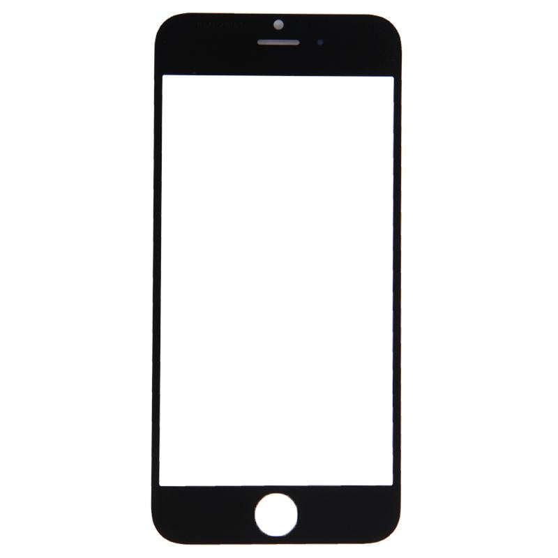 Front Screen Outer Glass Lens for iPhone 6(Black)