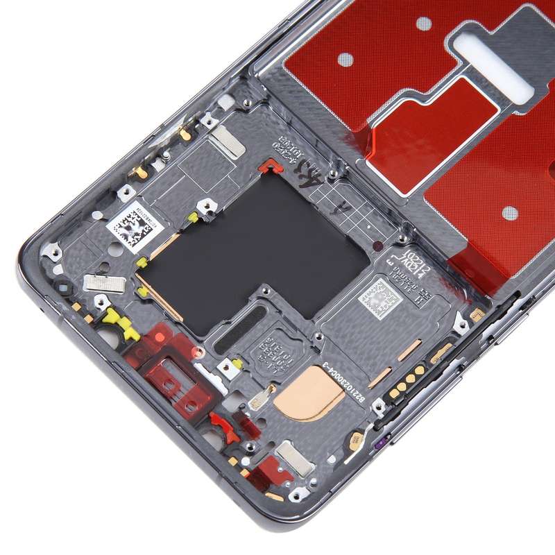 For Huawei Mate 50 Pro Front Housing LCD Frame Bezel Plate(Black)