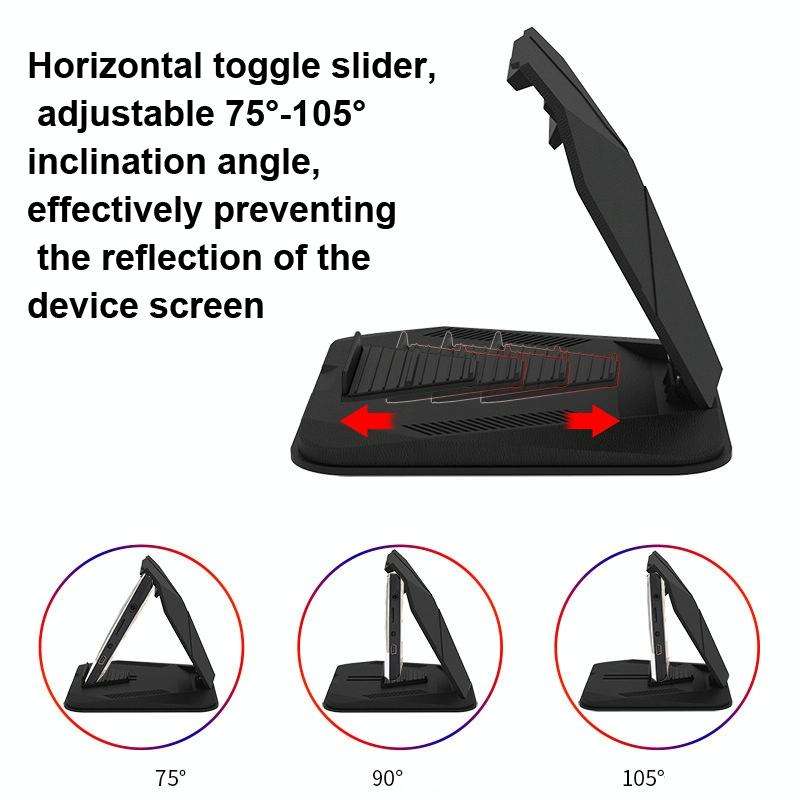Car Sunshade Anti-Reflective Phone Tablet Holder Compatible with Folding Screen Phones(Matte Black)
