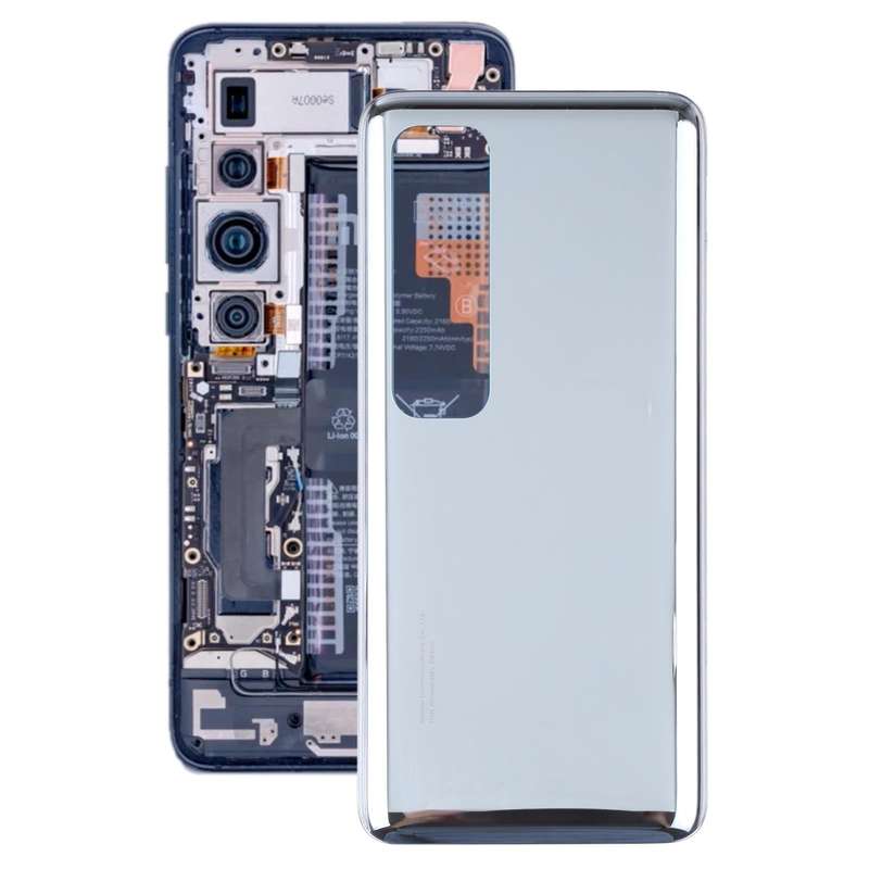 Original Battery Back Cover for Xiaomi Mi 10 Ultra M2007J1SC(Silver)