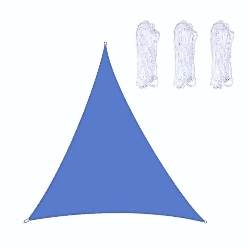 Triangle Outdoor Garden Sunshade Sail Waterproof Anti-UV Canopy, Size: 2.4m x 2.4m x 2.4m(Royal B...