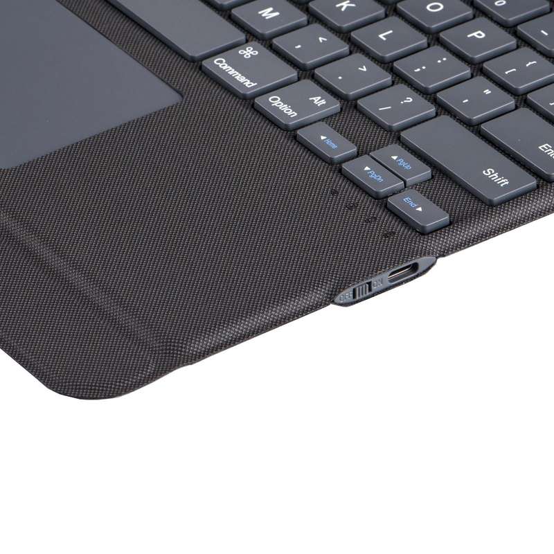 J3129 For iPad Pro 12.9 2022/2021/2020/2018 Bluetooth Keyboard Leather Case(Black)
