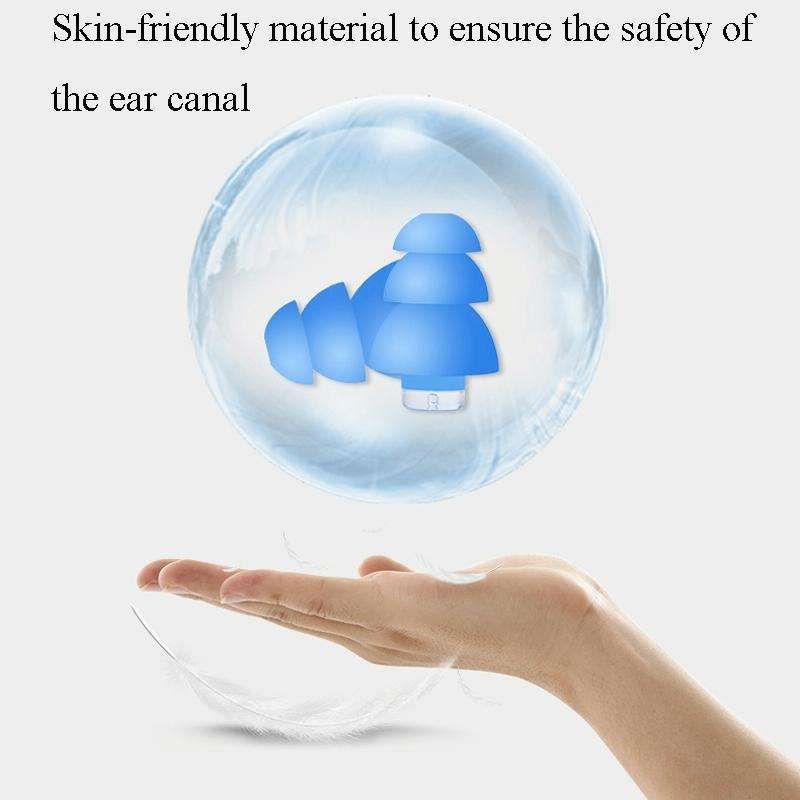 Anti-Noise Sleep Earplugs Silicone Soundproof Earplugs Industrial Noise Cancelling Silent Earplug...