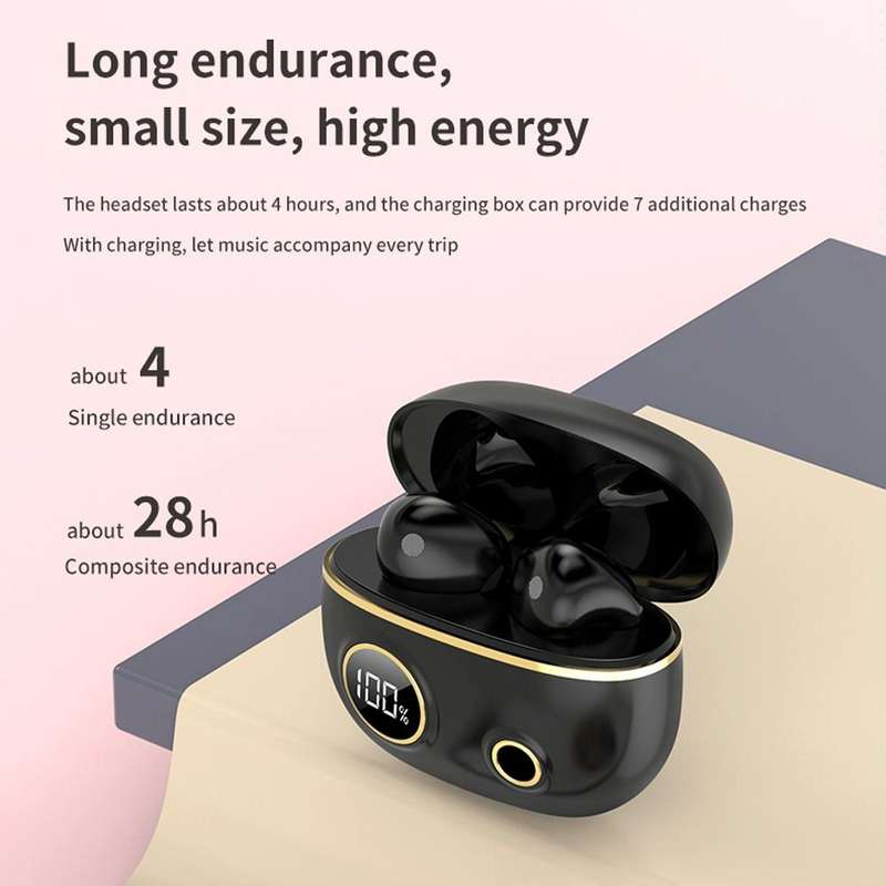 PRO100 TWS Bluetooth 5.2 Noise Canceling Waterproof Earphones 9D Stereo Sports Headphone with Cha...
