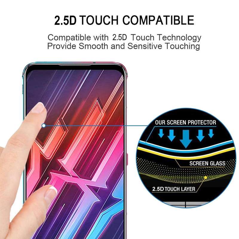For Nubia Red Magic 6 / 6 Pro Full Glue Full Screen Tempered Glass Film