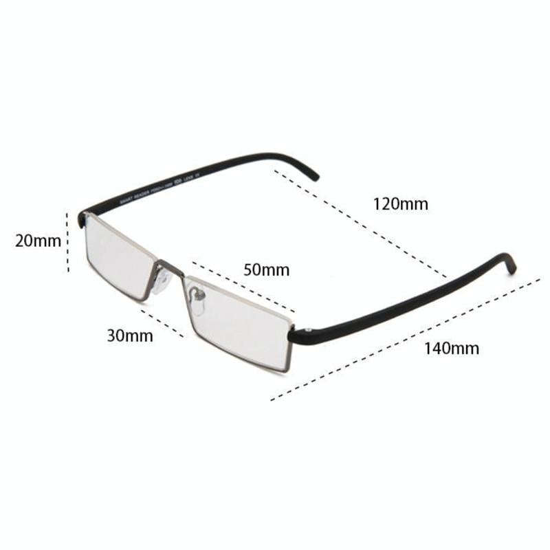 Lightweight Anti-blue Light Presbyopic Glasses Senior Clear Glasses With Case, Degree: 1.00(Blue)