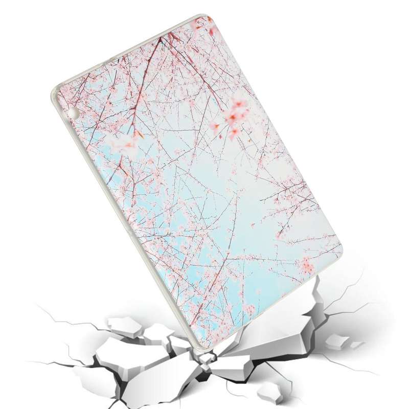 For Huawei MediaPad T3 10 Painted TPU Tablet Case(Cherry Blossoms)