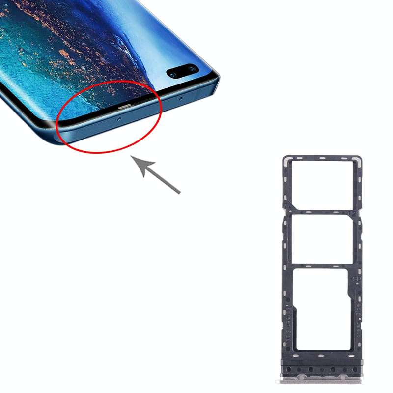 For Tecno Phantom X SIM Card Tray + SIM Card Tray + Micro SD Card Tray (Gold)