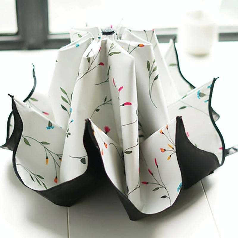 Folding Simple Dual-Purpose Sun Umbrella(White)