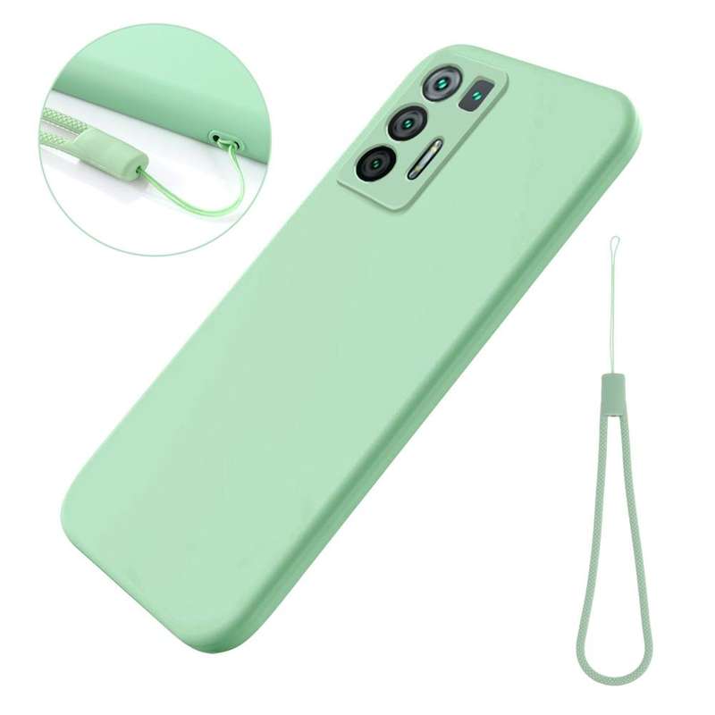 For Hisense Infinity H50S 5G Pure Color Liquid Silicone Shockproof Phone Case(Green)