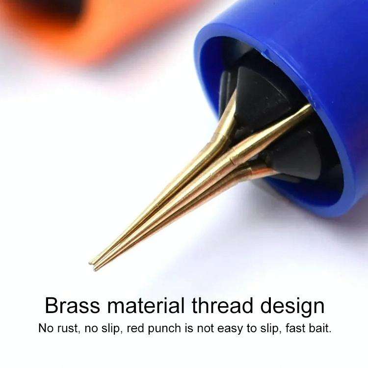 Red Worm Clip Hanging Bait Device Earthworm Live Bait Clip 1pc