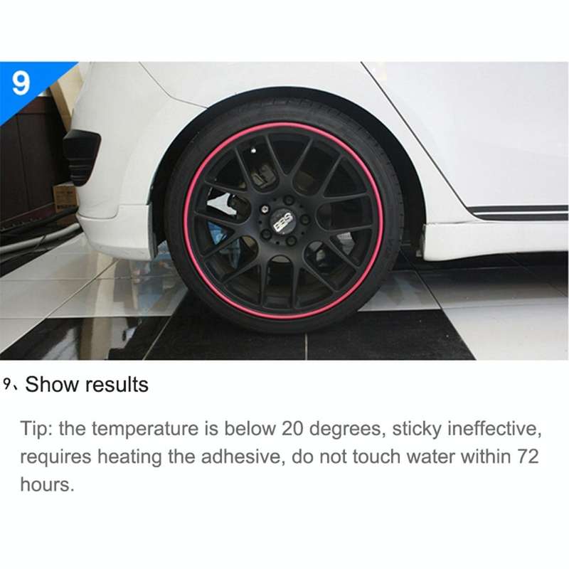 Universal Decorative Scratchproof Stickup 8M Flexible Car Wheel Hub TRIM Mouldings Decoration Str...