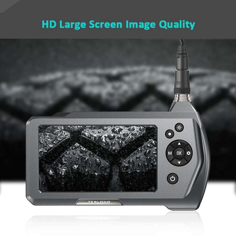 TESLONG NTS450A 4.5-inch Screen Industrial Handheld Endoscope with Light, Speci: 7.6mm Lens-3m