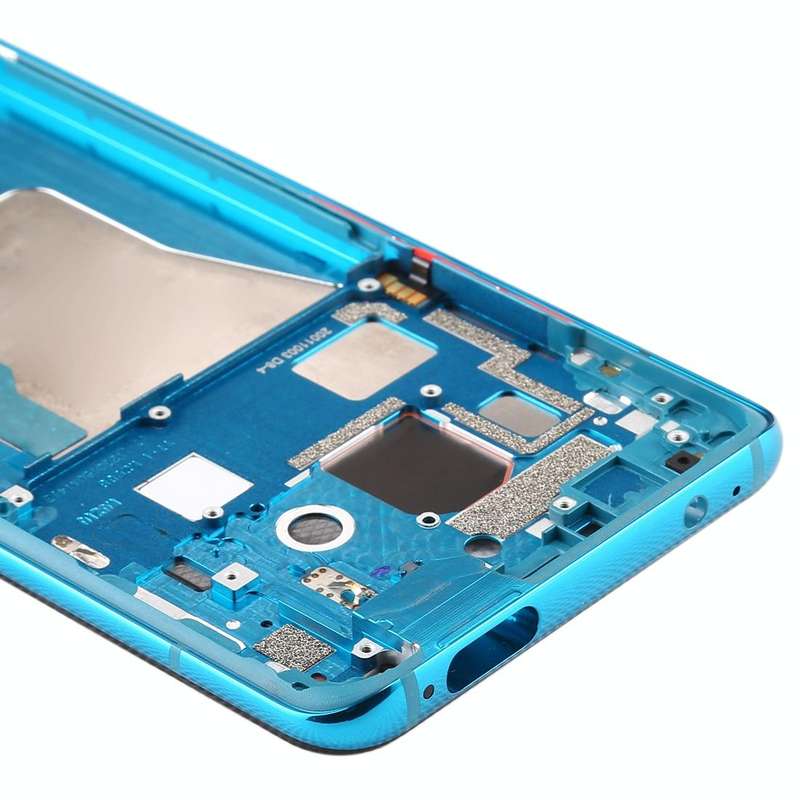 Front Housing LCD Frame Bezel Plate With Side Keys for Xiaomi Redmi K30 Pro (Blue)