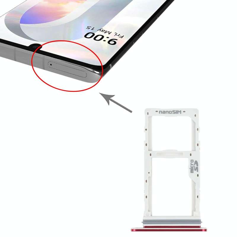 SIM Card Tray + SIM Card Tray / Micro SD Card Tray for LG Velvet 5G LM-G900N LM-G900EM LM-G900 LM...