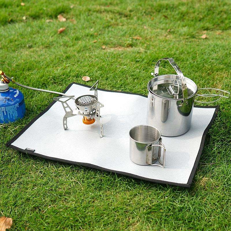 CLS Outdoor Camping Fireproof Cloth Picnic Barbecue Heat Insulation Mat Flame Retardant Fiberglas...