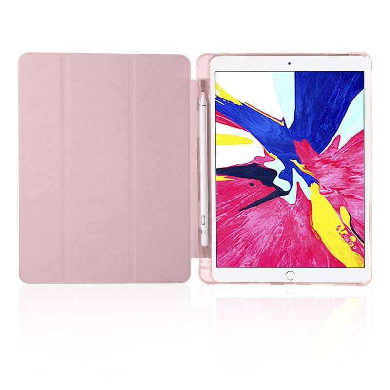 For iPad Pro 10.5 inch / Air 3 10.5 inch 3-folding Horizontal Flip PU Leather + Shockproof TPU Ca...