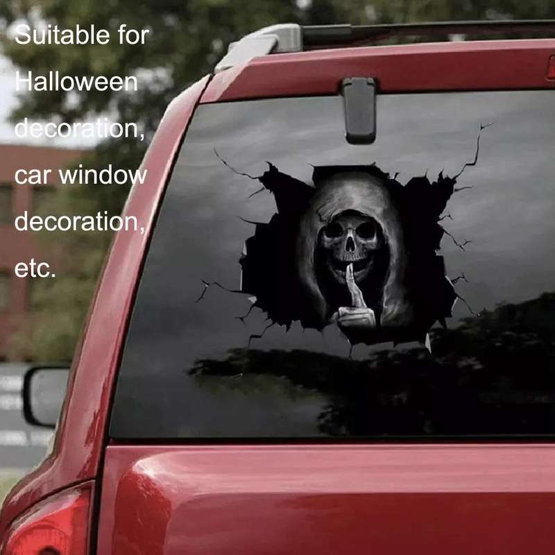 5PCS Halloween Horror Skull Car Window Sticker, Size:, Color: 30x20cm