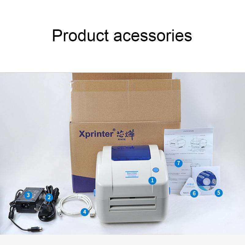 Xprinter XP-460B USB Port Thermal Automatic Calibration Barcode Printer