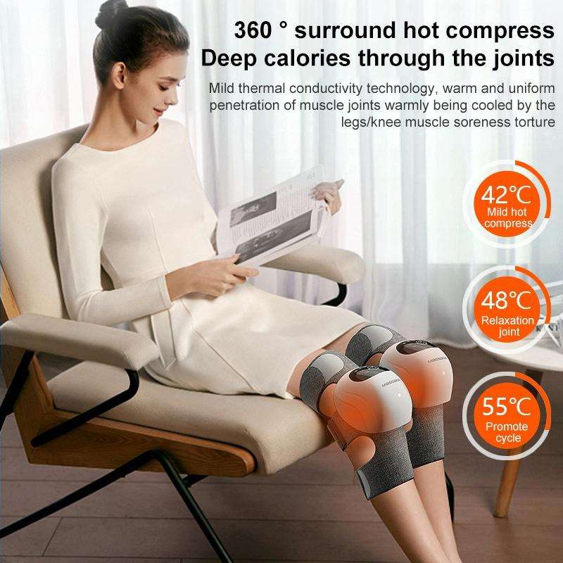 Multifunctional Heating Therapy Knee Massager Physiotherapy Device,Specification: Single