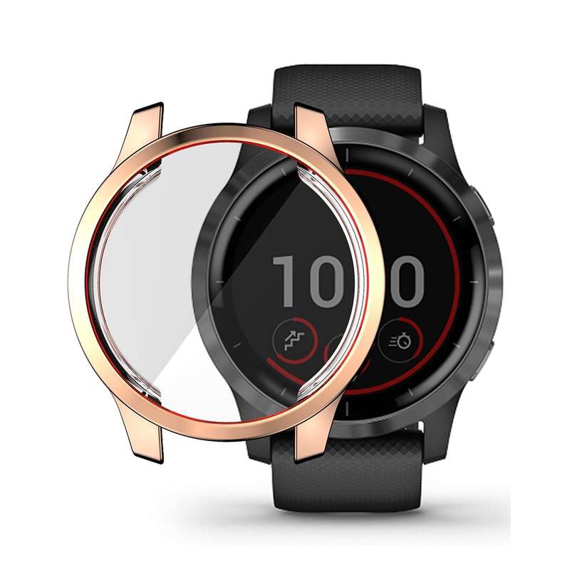 For Garmin Venu 2 45mm / Vivoactive 4 45mm ENKAY Hat-Prince Full Coverage Electroplate TPU Soft C...