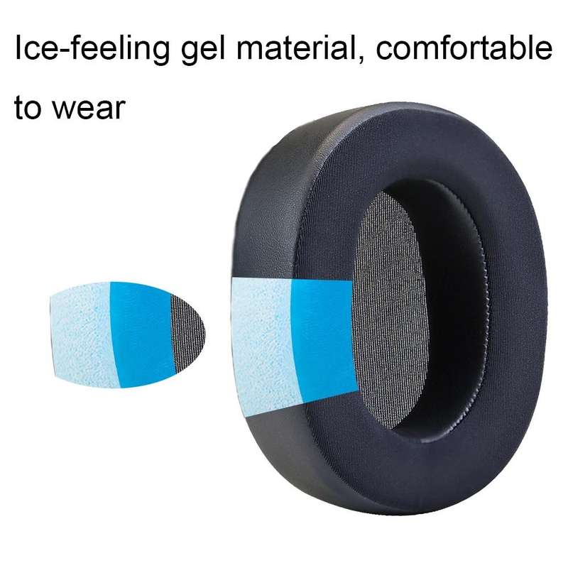 For Sony WH-1000XM5 2pcs Ice Gel Headphones Sponge Cover Earmuffs