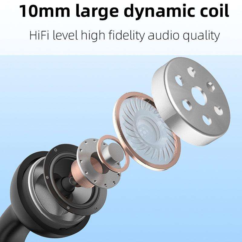 M-S8 Wireless Stereo Single Ear Clip-on Bluetooth Earphone(Gray)