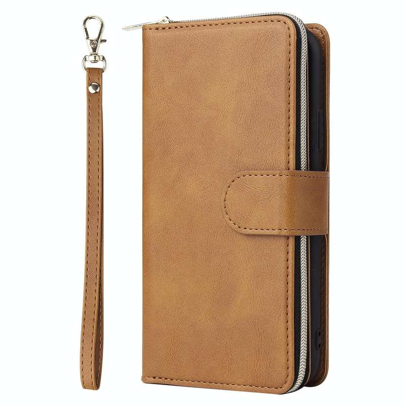 For iPhone 11 Pro Max Zipper Wallet Bag Horizontal Flip PU Leather Case with Holder & 9 Card Slot...