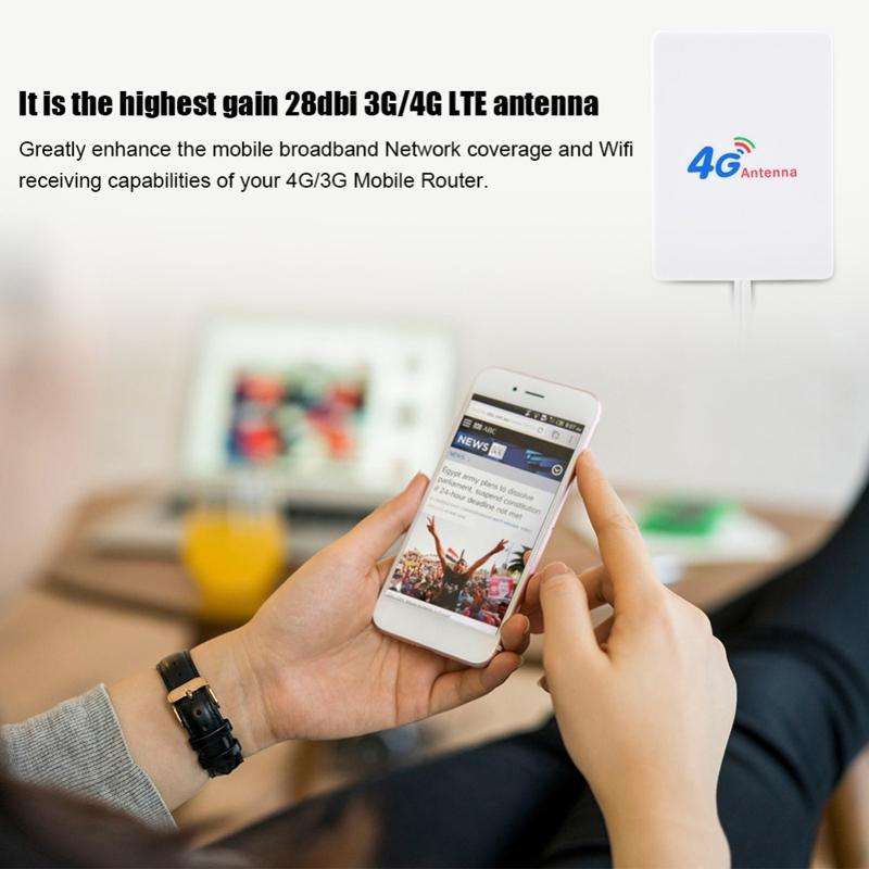28dBi 4G Antenna with TS9 Male Connector for 4G LTE FDD/TDD Router