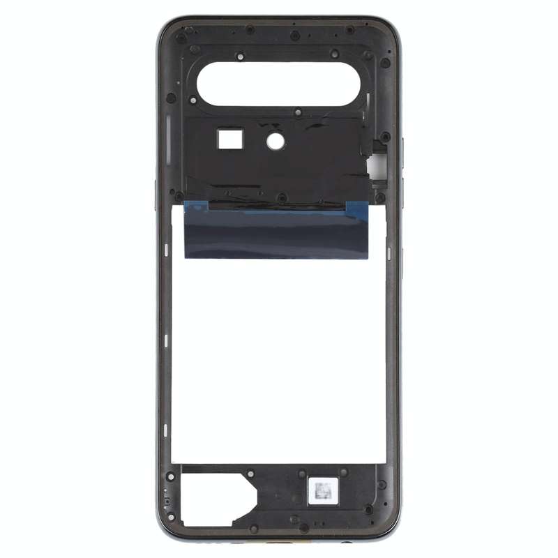 Middle Frame Bezel Plate for LG K61 LMQ630EAW, LM-Q630EAW, LM-Q630 (Black)