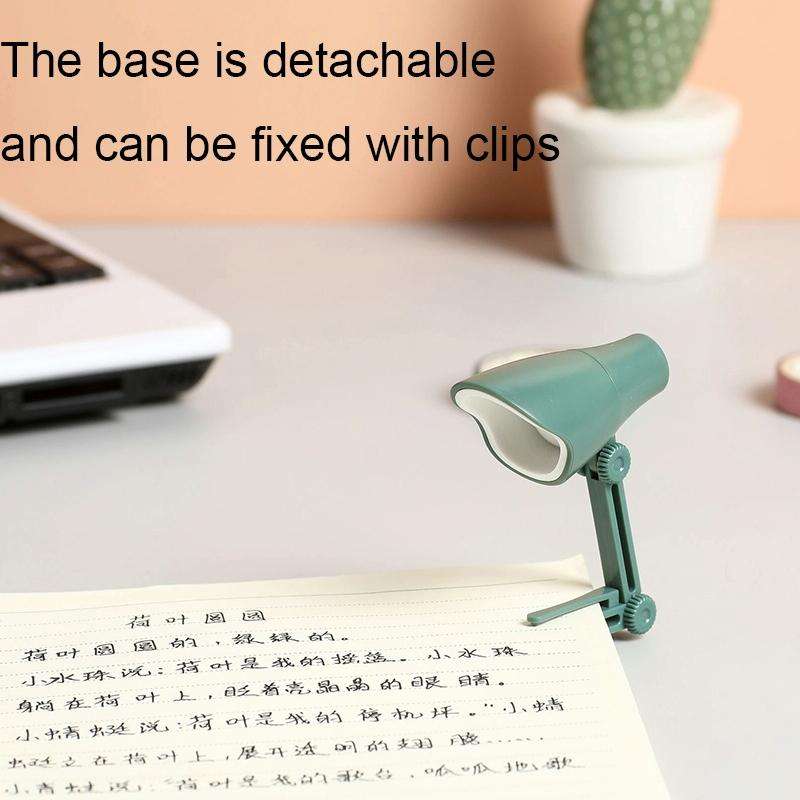 LED Foldable Mini Magnetic Desk Lamp with Clip(LD01 Black)
