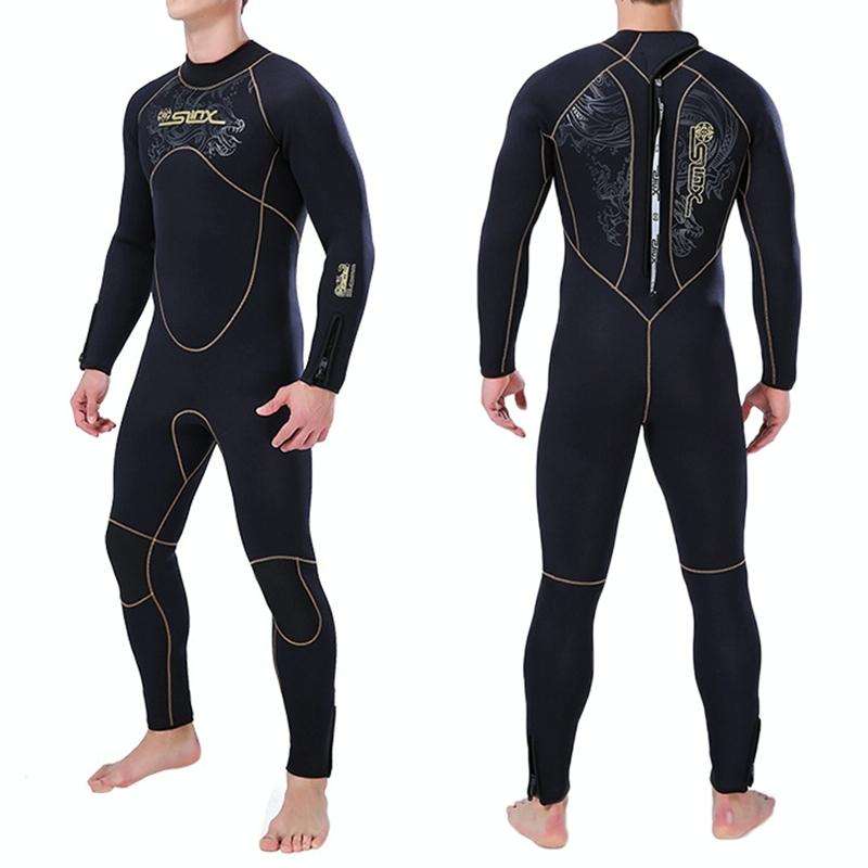 SLINX 1106 5mm Neoprene + Towel Lining Super Elastic Wear-resistant Warm Semi-dry Full Body One-p...
